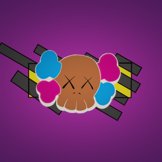 Kaws purple wallpaper