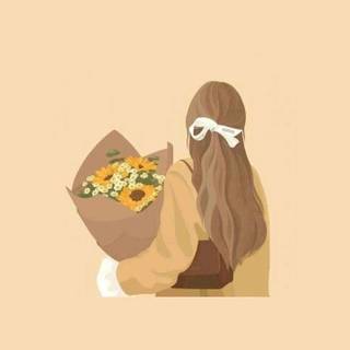 Cute beige wallpaper