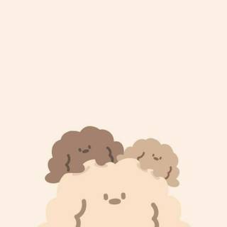 Cute beige wallpaper
