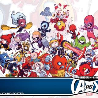 Baby Marvel super hero wallpaper