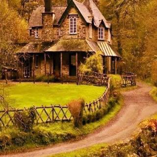 Cottage dream wallpaper