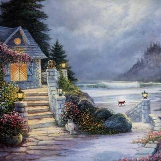 Cottage dream wallpaper