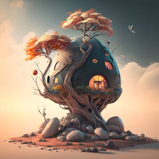 Cottage dream wallpaper