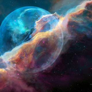 Hubble bubble wallpaper