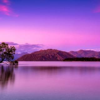 Lakeside view wallpaper