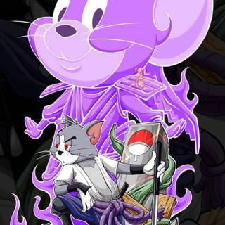 Tom and Jerry Drip wallpaper