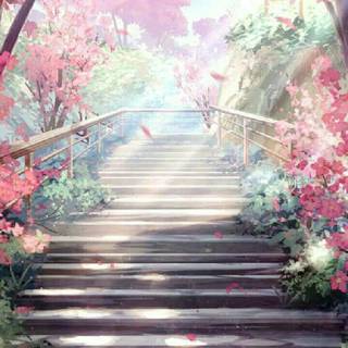 Spring anime scenes wallpaper