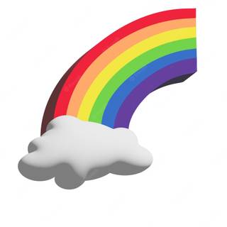 Spring rainbow sky wallpaper