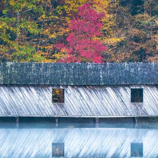 Spring covered bridges wallpaper