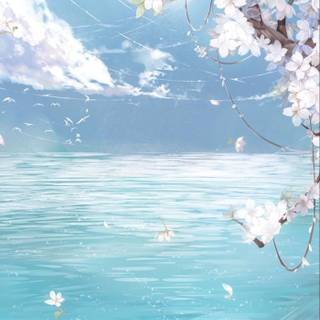 Spring anime landscape mobile wallpaper