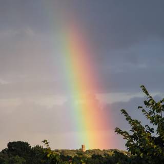 Spring rainbow sky wallpaper