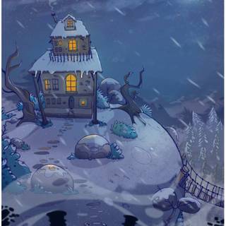 Winter cozy art wallpaper