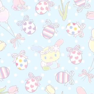 Preppy Easter phone wallpaper