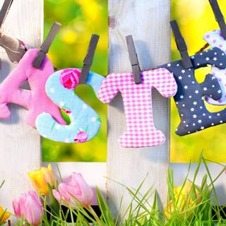 Preppy Easter desktop wallpaper