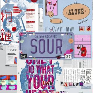 Sour album wallpaper