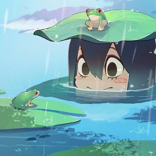 Frog drawings wallpaper