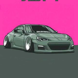 Pink JDM car wallpaper