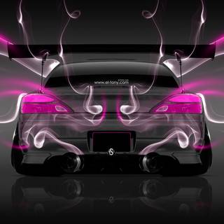 Pink JDM car wallpaper