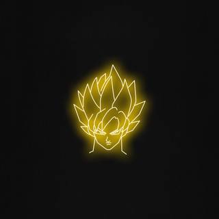 Neon Super Saiyan wallpaper