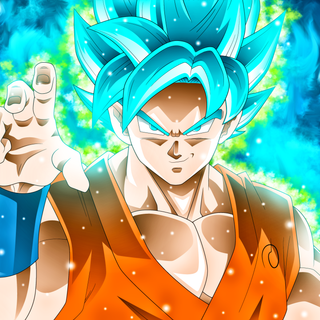 Neon Super Saiyan wallpaper