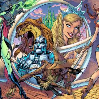 The Cowardly Lion wallpaper