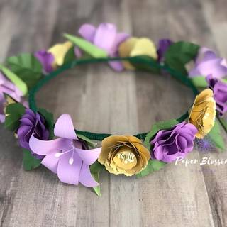 Purple flower crown wallpaper