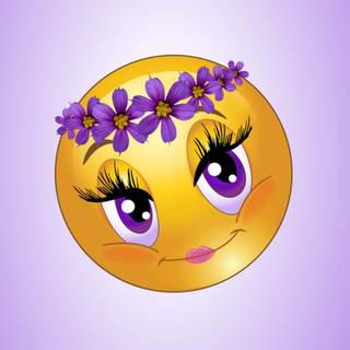 Purple flower crown wallpaper