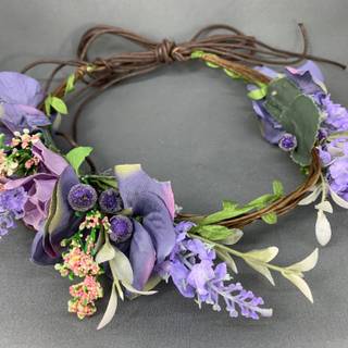 Purple flower crown wallpaper