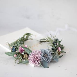 Purple flower crown wallpaper