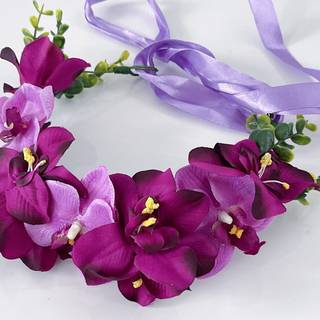 Purple flower crown wallpaper