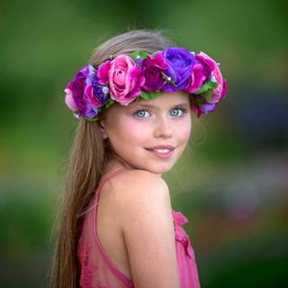 Purple flower crown wallpaper