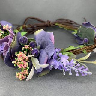 Purple flower crown wallpaper