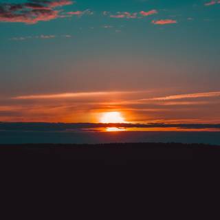 Amazing sunset Ultra HD wallpaper