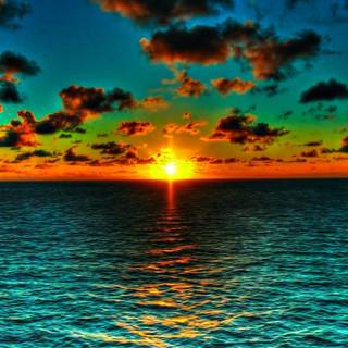 Amazing sunset Ultra HD wallpaper
