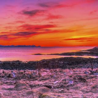 Amazing sunset Ultra HD wallpaper