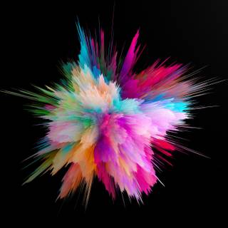 Colorful explosion wallpaper