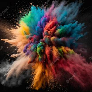 Colorful explosion wallpaper