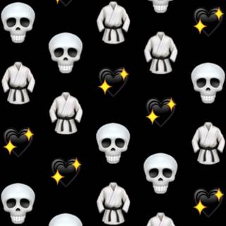 Skull Emoji wallpaper