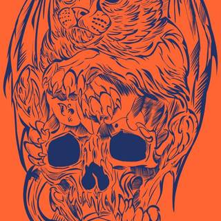 Skull Emoji wallpaper