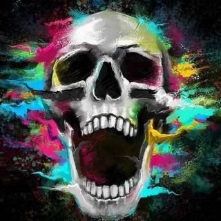 Skull Emoji wallpaper