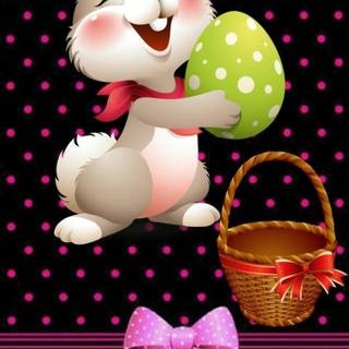 Happy Easter bunnys wallpaper