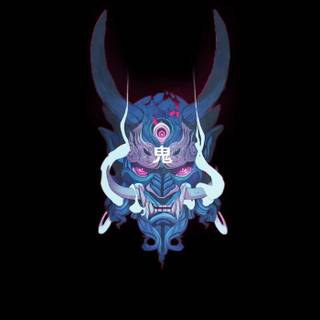 Oni Mask phone wallpaper