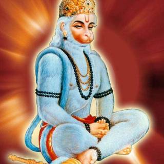 White Hanuman wallpaper