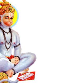 White Hanuman wallpaper