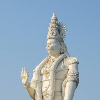 White Hanuman wallpaper