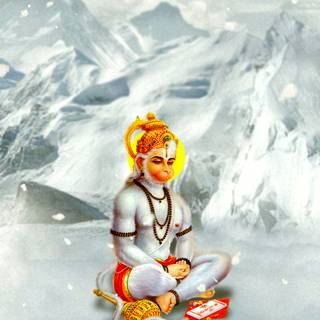 White Hanuman wallpaper