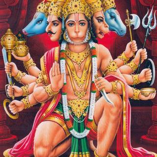 White Hanuman wallpaper