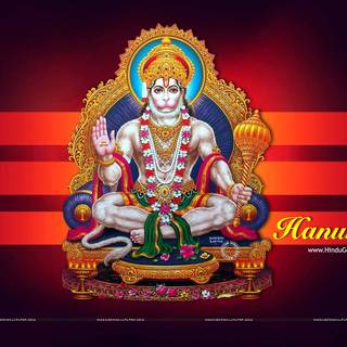 White Hanuman wallpaper