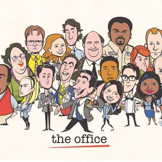 Office cartoon wallpaper