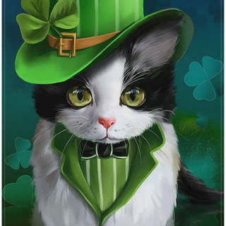 Kawaii animal St Patricks Day wallpaper